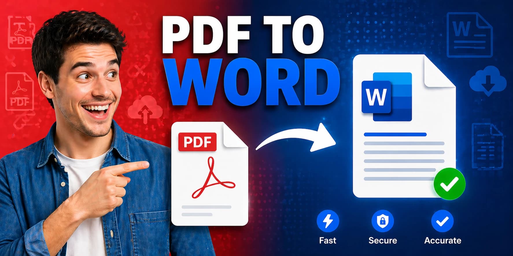 PDF to Word converter , convert PDF to editable DOCX preserving fonts, images, and tables