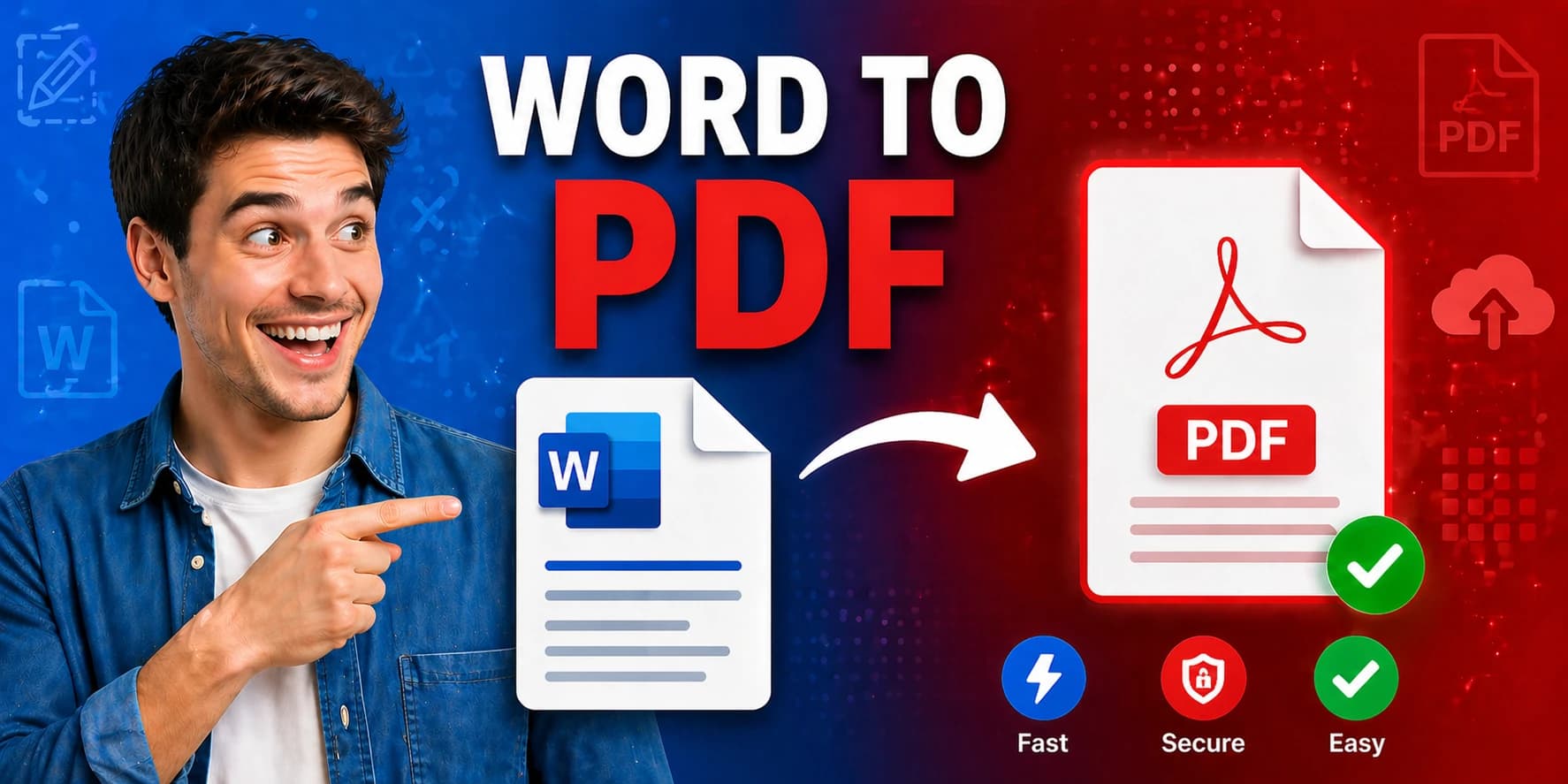 Word to PDF converter , convert DOC and DOCX to high-quality PDF in the browser