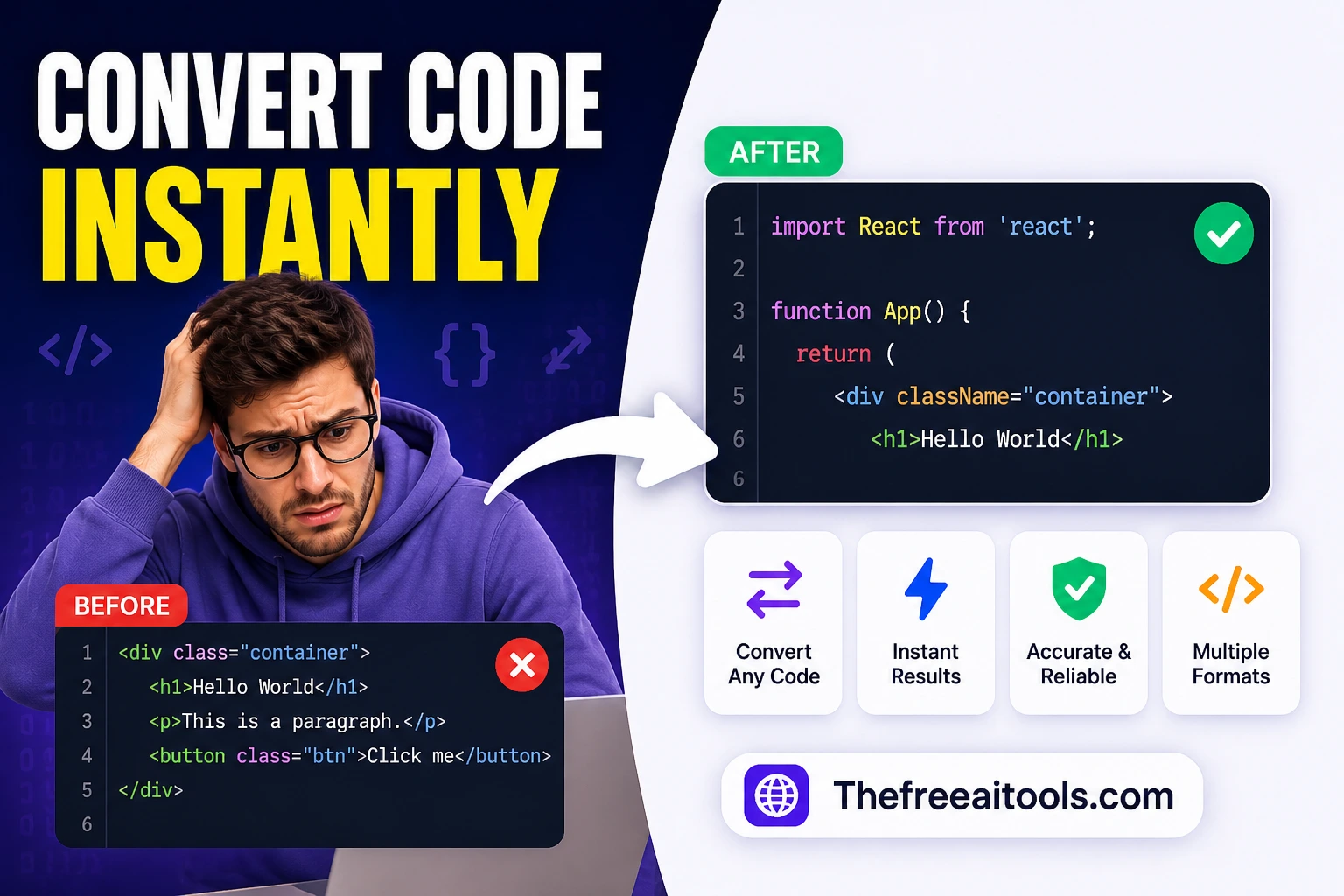 Code Converter screenshot 1