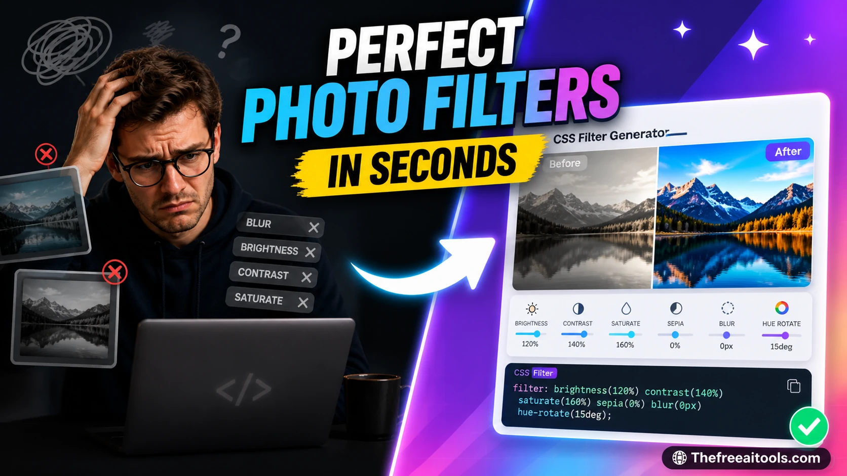 CSS Filter Generator preview