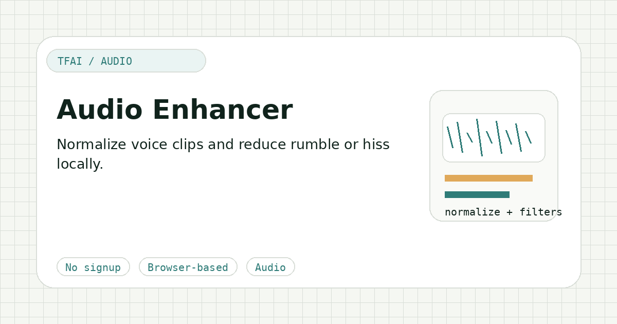 Audio Enhancer preview illustration