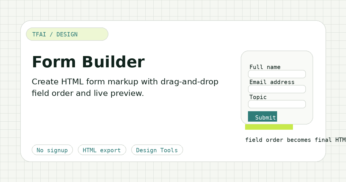 Form Builder preview illustration