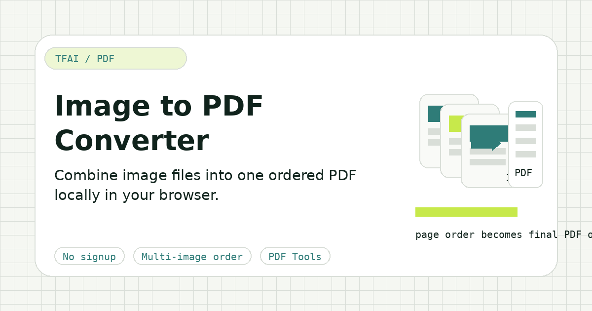 Image to PDF Converter preview illustration
