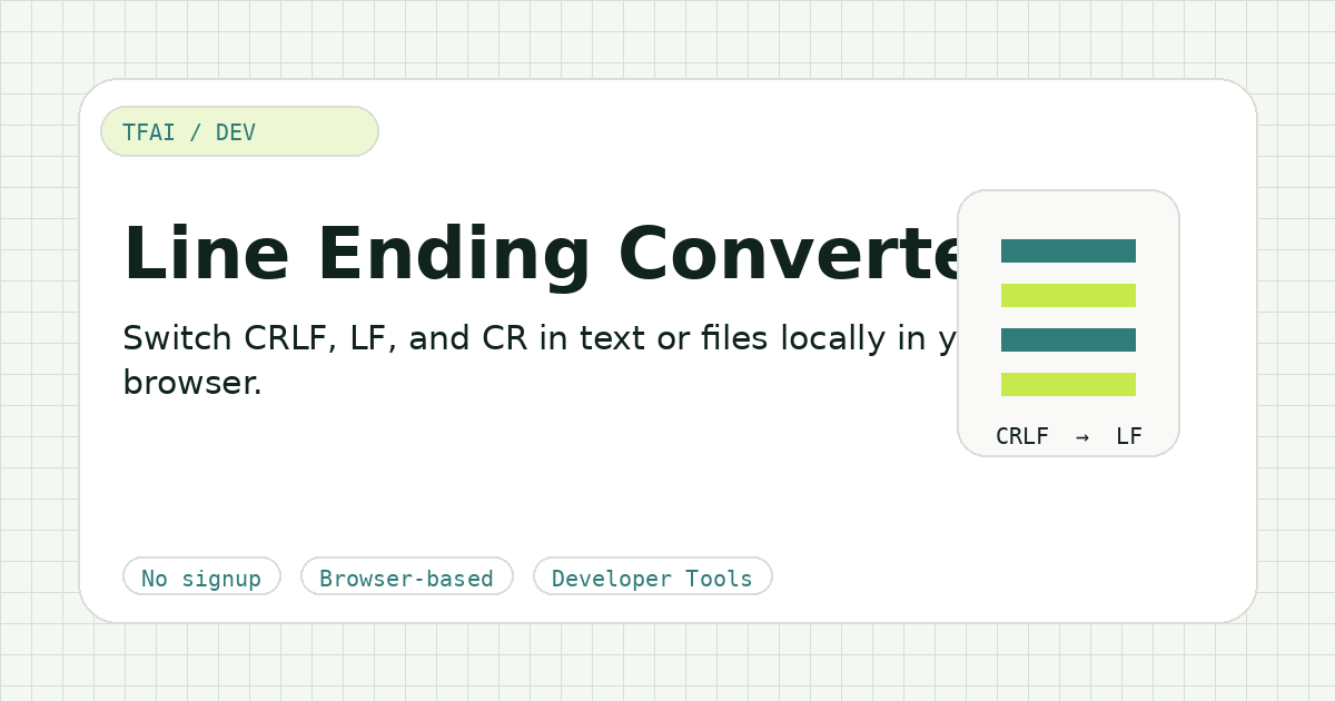 Line Ending Converter preview illustration