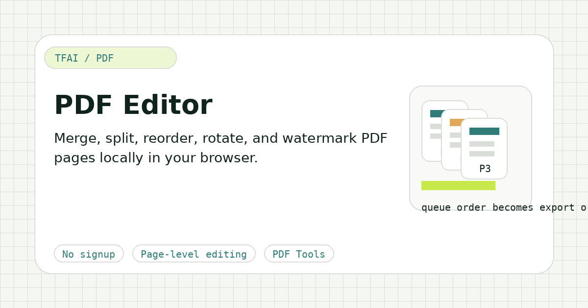 PDF Editor preview illustration