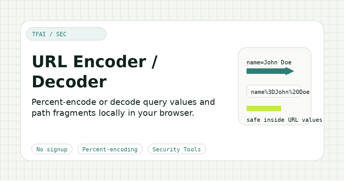 URL Encoder / Decoder preview illustration